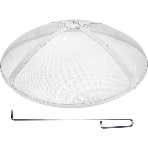 Vevor Parascintille Per Focolari φ914 X 245 Mm Griglia Per Caminetto Parascintille In Acciaio Inox Cofano Per Scintille Con Fori A Maglie Da 2 Mm Coppa Per Caminetto Parascintille Ideale Per Caminetti Focolari E Caminetti-image