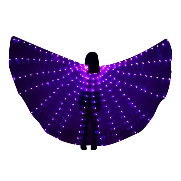 Costume Da Ali Di Farfalla, Bagliori Nel Buio, Bacchette Telescopiche, Lila-image