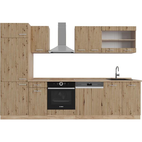 Vicco Cucina Componibile R-Line, 300 Cm , Pt Rovere, Rovere Artigianale/Rovere Goldkraft-image