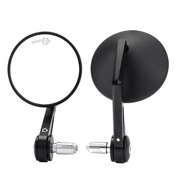Specchietto Per Moto, Design Bar-End Rotondo, Montaggio Universale, Rotondo-image