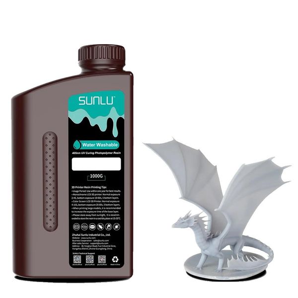 Resina Per Stampanti 3D, Solubile In Acqua, Alta Precisione, Grigio-image