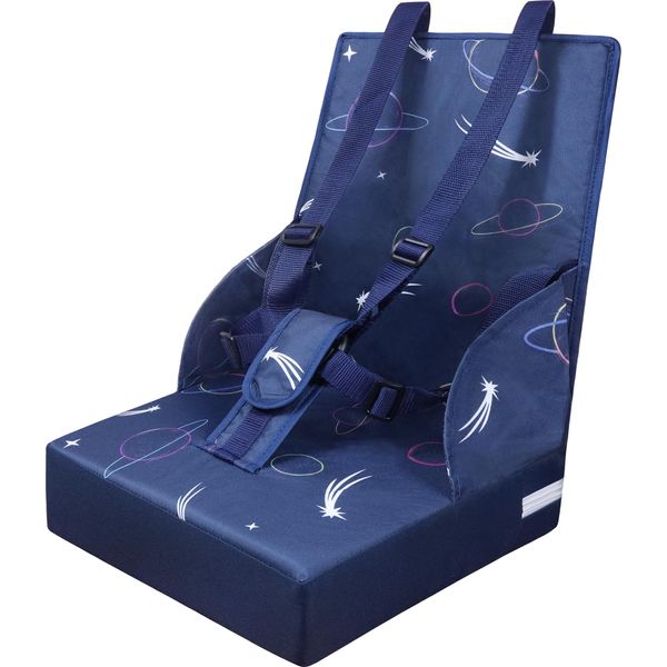 Sessamen-Lp Sedia Booster Sedia Da Pranzo Bambino Seggiolone Tavolo Sedia Cuscino Bambini Seggiolino Sedia Cuscino Con Cintura Di Sicurezza Regolabile Seggiolino Booster, Blu-image