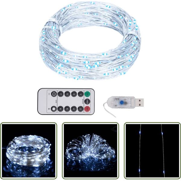 The Living Store Fiabe A Led Con 150 Led Bianco Freddo 15 M-image