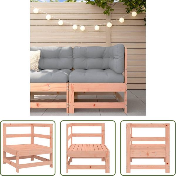 The Living Store Divano Angolare Da Giardino In Legno Massiccio Di Abete Douglas-image