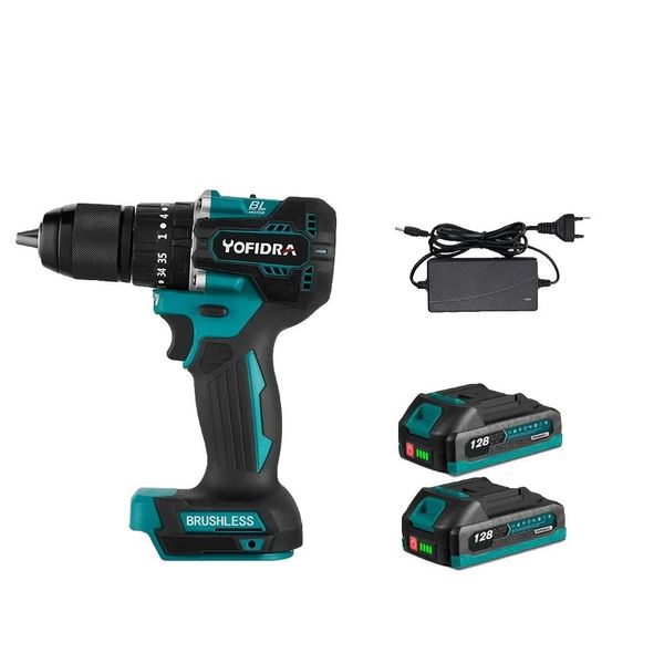 Avvitatore A Impulsi Elettrico A Batteria, Motore Brushless, 35+3 Impostazioni Di Coppia, Incluse 2 Batterie, 2 Batterie Spina Ue-image