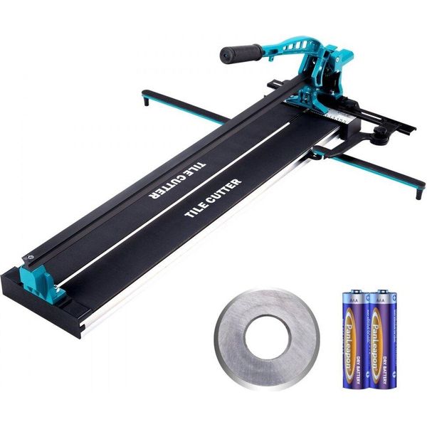 Tagliapiastrelle Professionale - Lunghezza Totale Di Taglio 1000 Mm - Spessore Di Taglio 4-15 Mm - Larghezza Minima Di Taglio 25 Mm - Macchina Per Il Taglio Delle Piastrelle Con Accessori Inclusi-image