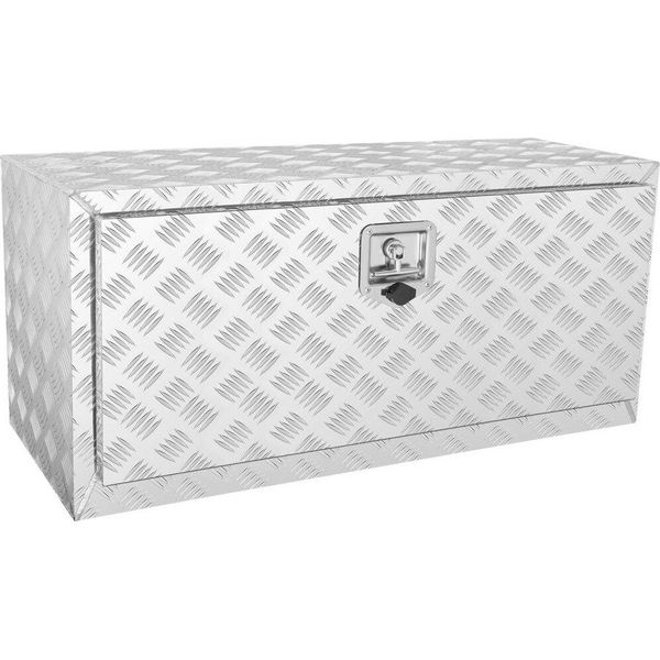 Cassetta Porta Attrezzi In Alluminio Per Autocarri - Soluzione Per Il Deposito Nel Sottoscocca - 91,4 X 43,2 X 45,7 Cm - Rimorchio E Camper - Conservazione Degli Attrezzi Sul Veicolo-image
