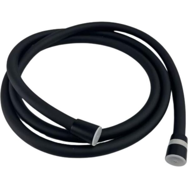 Inf Tubo Doccia Da 2 M - Silicone Resistente Al Calore Nero-image