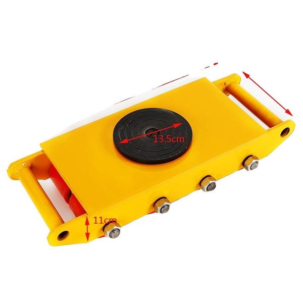 Carrello Portamacchine Per Impieghi Gravosi, Portata 12T, Rotazione A 360° , 12T Giallo-image