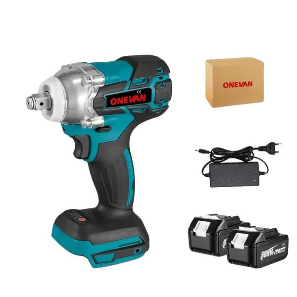 Avvitatore A Impulsi Elettrico, Coppia 520Nm, Motore Brushless, 2 Batterie Spina Ue-image