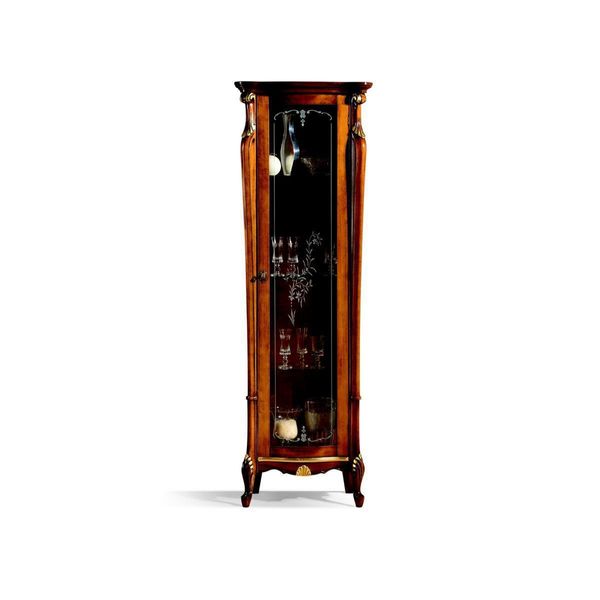 Design Vetrina Legno Stile Classico Barocco Vetrine Mobili Italiani Nuovo-image