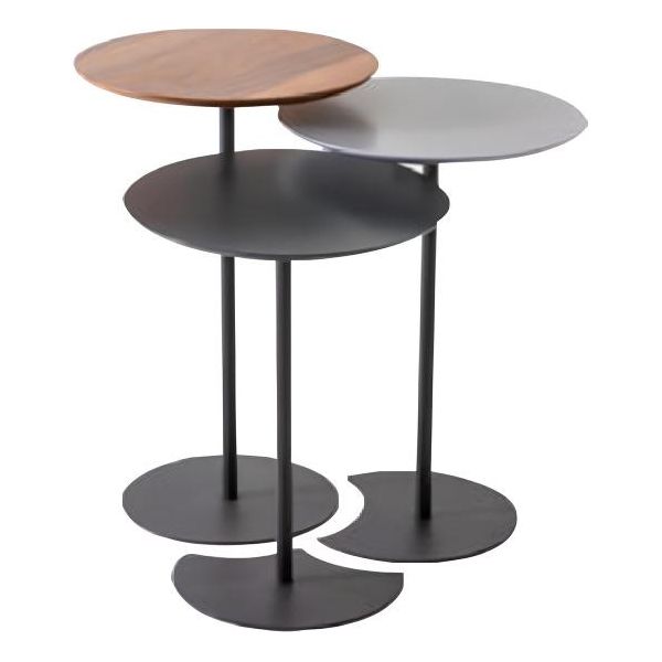 Set Di Tavolini Da Salotto Tavolino Da Caffè Tavolino Da Divano Tavolino Nero-image