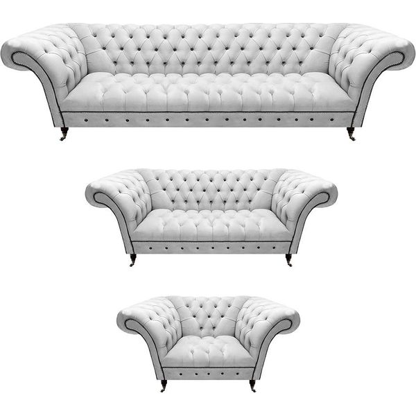 Divano Di Design Completo Di Divano Imbottito Moderno A 3 Pezzi Set Di Divani Chesterfield-image