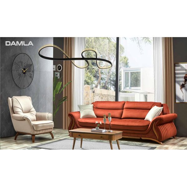 Divano Divano Rivestimenti 3+1 Posti In Similpelle Divani Poltrone Sedute Design-image