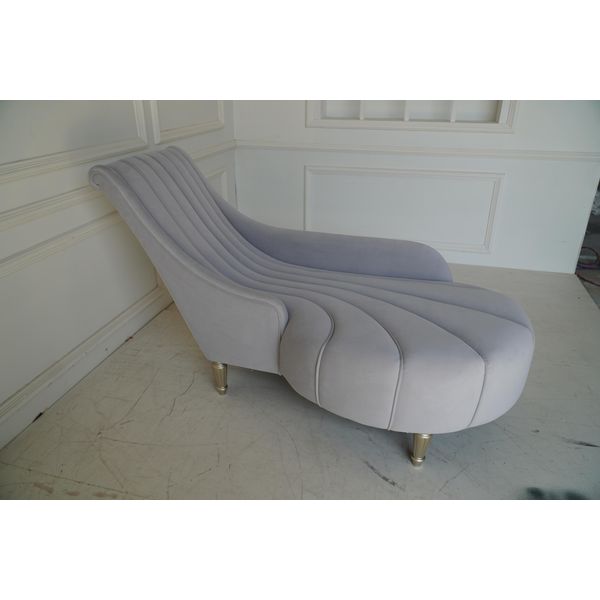 Chaise Lounge Divano Stile Antico Chaise Lounge Divano Chaise Tessile Moderno 2080 Mobili-image