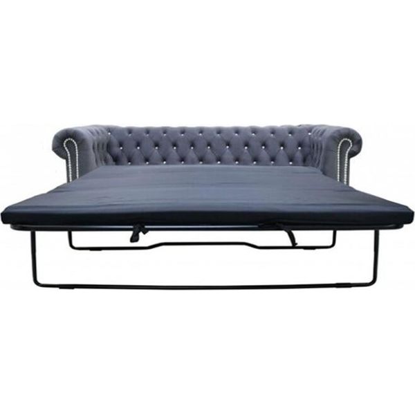 Set Di Divani Chesterfield Divano 3+1+1 Imbottito Divani Seduta Crystal Stones-image