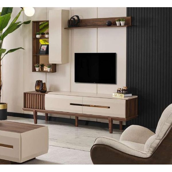 Mobile Tv In Legno Credenza Tv Specchio Blocco Armadio A Muro Tavolo Mobile Soggiorno-image