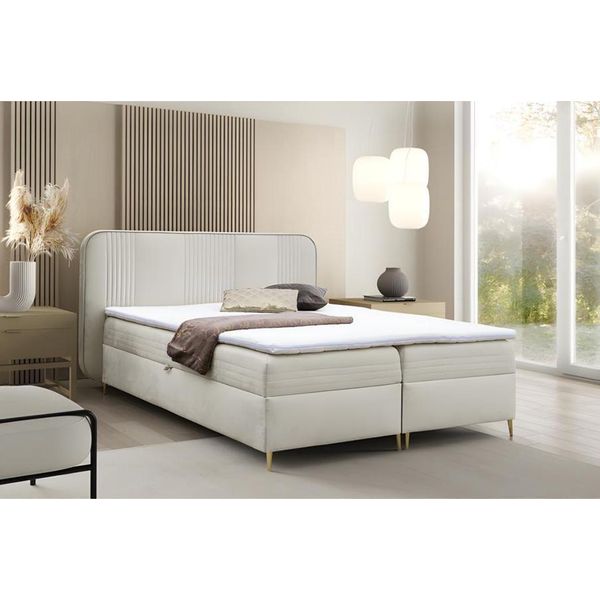 Letto Imbottito Letto Comfort Letto Di Design Letto Matrimoniale 200X200 Letti Da Letto-image
