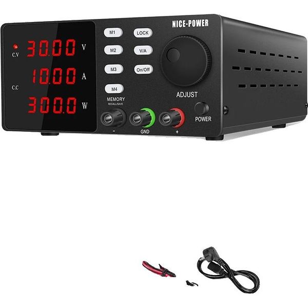 Alimentatore Dc Programmabile, Uscita 30V, Corrente 10A, SPPS-S3010 Nero-image