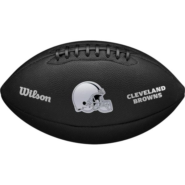 Pallone Wilson Nfl Team Metallic Premiere Cleveland Browns WF4015808XB, Pallone Da Calcio Americano, Unisex, Schwarz, GrößE: 9-image
