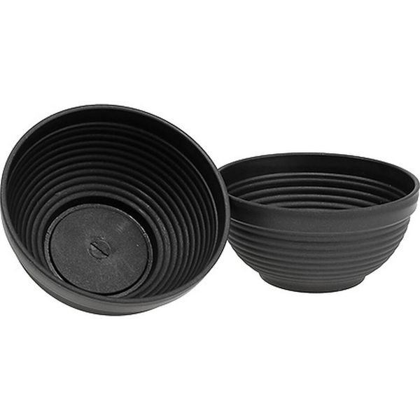 R-Bowl Ciotola Per Piante In Plastica Antracite 19 Cm Set Di 10 Ciotole Per Fiori Moderne E Resistenti Al Gelo-image