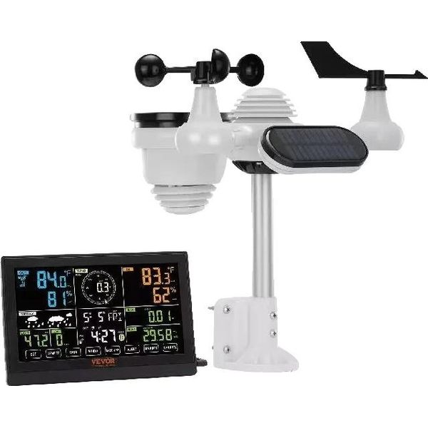 Stazione Meteorologica Wireless, Monitoraggio 7-In-1, Ampio Display, Previsioni Precise-image