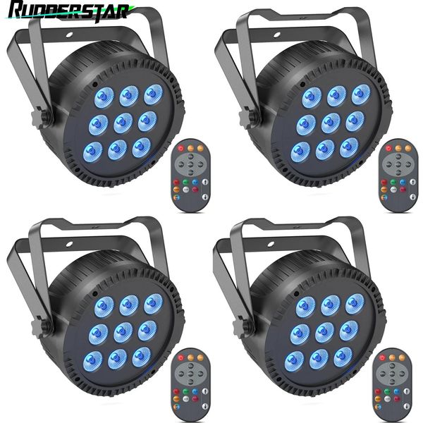 Illuminazione Scenica Rgbw, Potenza 54W, 9 Led, 4PCS, Spina Ue-image