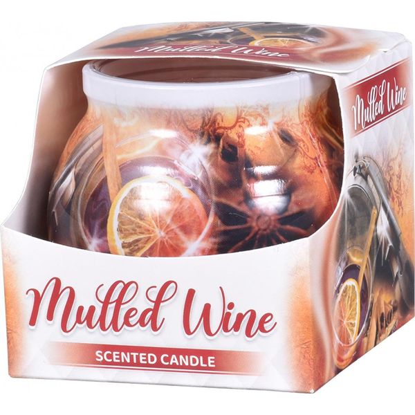 Candela Nohel Garden In Vetro Al Profumo Di Vino Caldo 70G-image