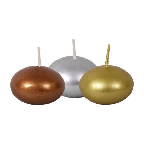 Nohel Garden Candela Galleggiante Metallica D4Cm 3Pz-image