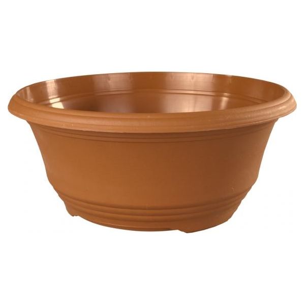 Nohel Garden Jardine Tekucotta In Plastica Colore: Terracotta, Dimensioni: D17X7Cm-image