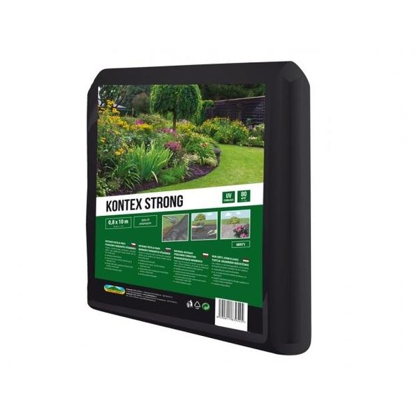Nohel Tessuto Da Giardino Kontex Strong Pacciame Nero 0,8X10M 80G-image