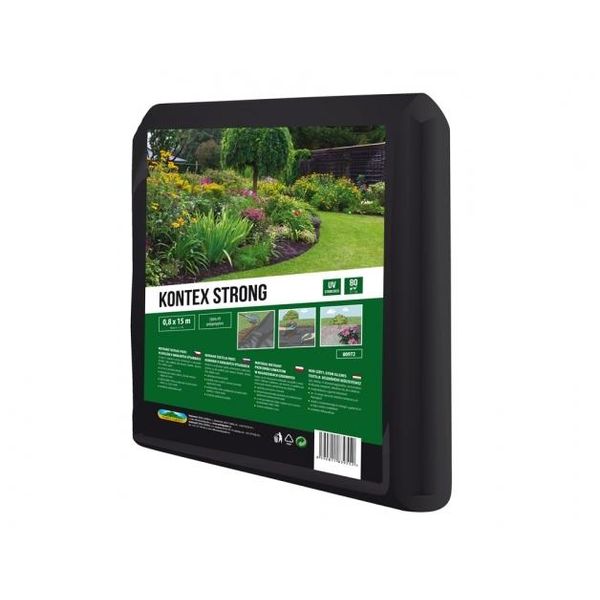 Nohel Tessuto Da Giardino Kontex Strong Pacciame Nero 0,8X15M 80G-image