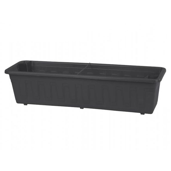 Nohel Garden Cassetta Da Giardino Gardenflor In Plastica Autoinnaffiante Colore: Antracite, Larghezza: 80 Cm-image