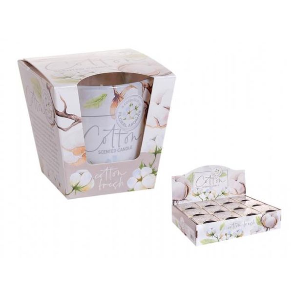 Candela Nohel Garden In Vetro Al Profumo Di Cotone 115G-image