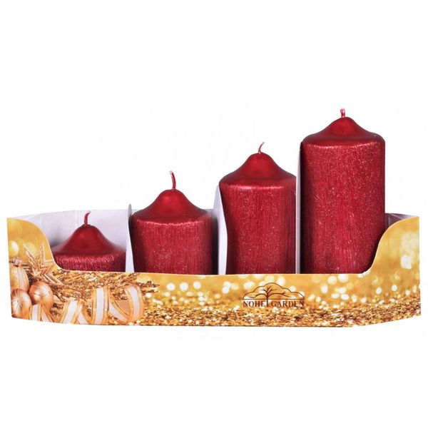 Candele Dell'avvento Nohel Garden Pegas D4,5X5,7,9,11Cm 4Pcs-image
