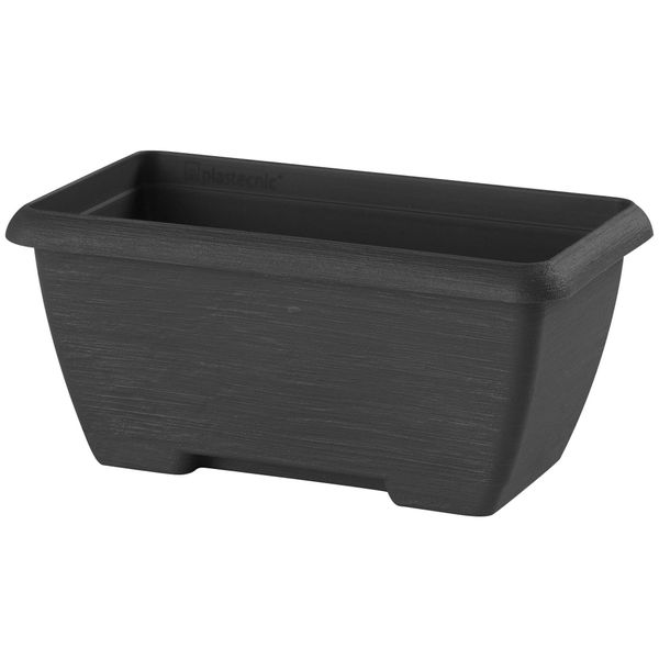 Plastecnic S.P.A. Terrae Mini Con Piattino Antracite 32 Cm 20 Cm 10 Cm-image