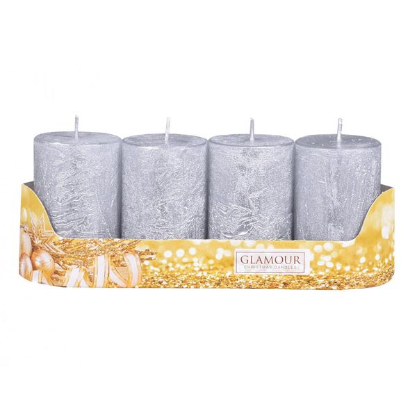 Candele Dell'avvento Nohel Garden Rustico Metallico D5X8Cm 4Pz-image