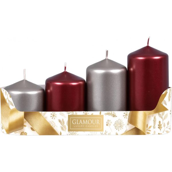 Candele Dell'avvento Nohel Garden Tiered Mix Metallo Lucido D5X6/7,5/9/10,5Cm-image
