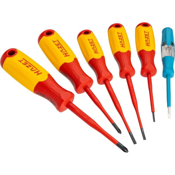 Set Di Cacciaviti Per Elettricisti Ad Alta Tensione ∙ Isolati 811KV/6 ∙ Profilo A Taglio, Profilo Phillips Ph ∙ 6 Pezzi ∙ 0,4 X 2,5 - 0,8 X 4 Mm ∙ PH1 ∙ PH2-image