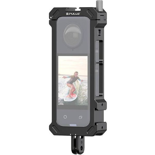 Puluz Metal Protective Cage Puluz With Tripod Adapter For Insta360 X4-image