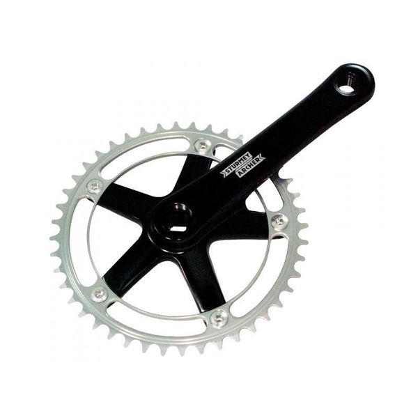 Guarnitura Singola Sturmey Archer 44 T. 170 Mm Nero Argento, Nero-image