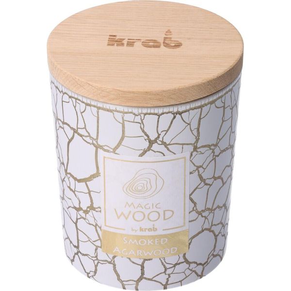 Candela Da Giardino Nohel In Vetro Magic Wood Smoke Agarwood Profumata 300G-image