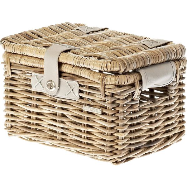 Basil V.R. Cestino "Denton"" In Rattan, Senza Chiusura, Grigio Naturale, Dimensioni"-image