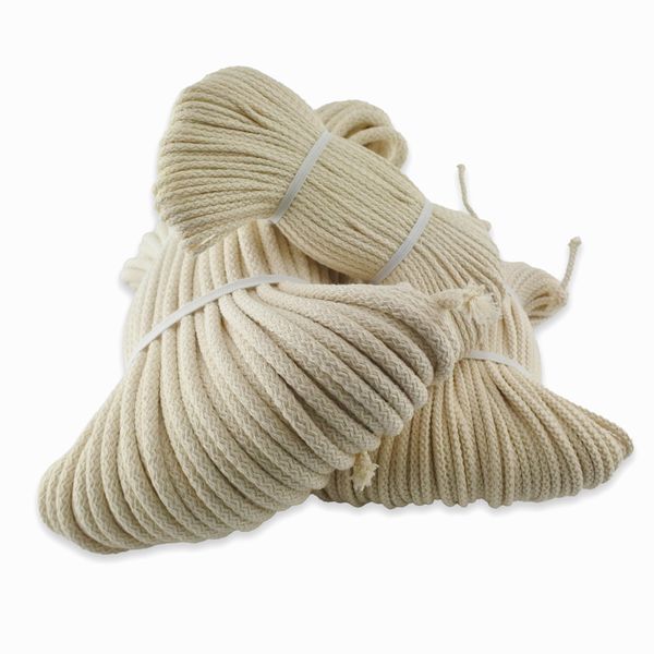 Stoppino Rotondo 2 Mm 10 M Nastro Per Lampada A Olio Stoppino Per Lanterna Stoppino 100% Cotone-image