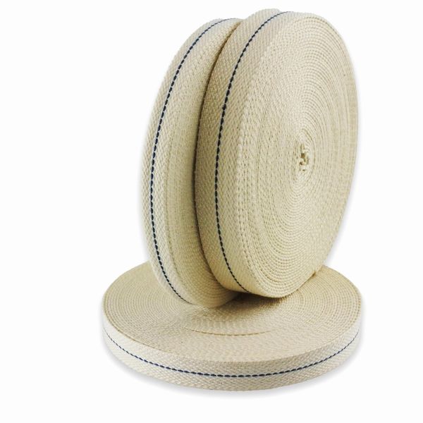 Stoppino Piatto 16Mm 10M Lampada A Olio Lampada A Paraffina Stoppino Lampada Stoppino 100% Cotone Stoppino Candela-image