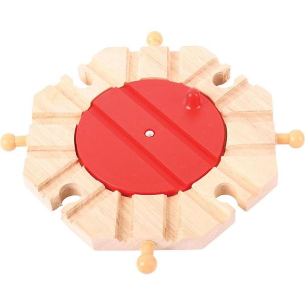 Bigjigs Piattaforma Girevole Su Rotaia Con 8 Uscite-image