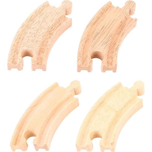 Bigjigs Rail Binario Corto Rotondo 10 Cm 4 Pz-image