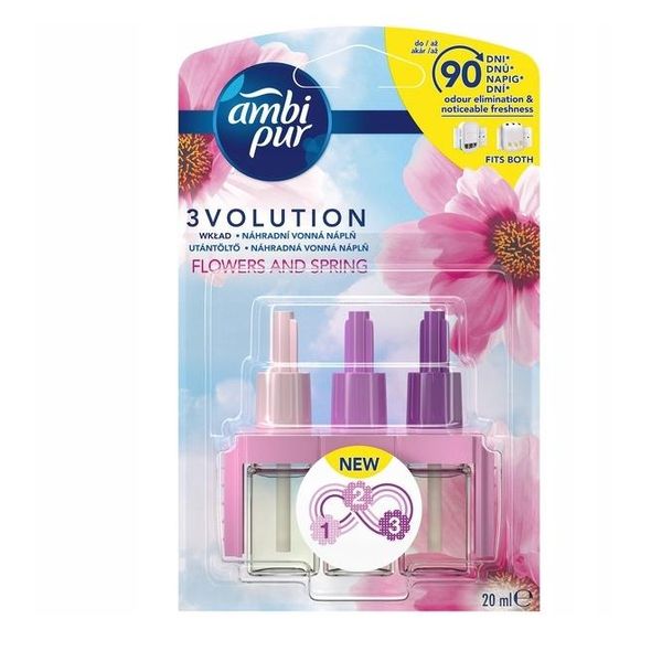 Ambi Pur Fiori E Primavera Ricarica Elettrica Per Deodorante Per Ambienti, 20 Ml-image