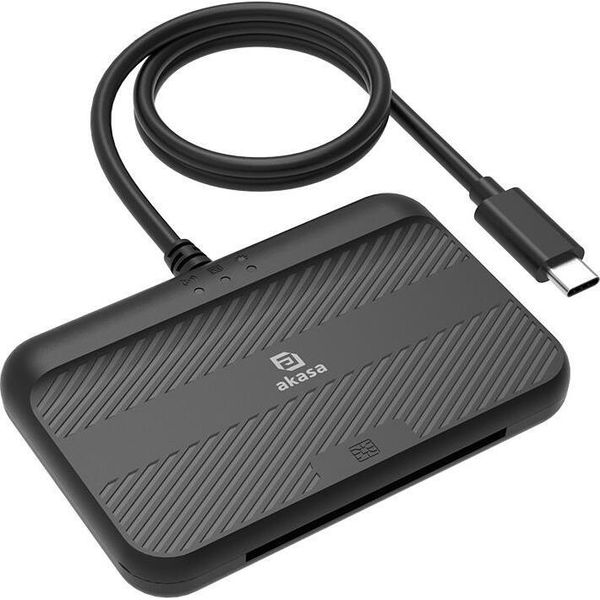 Akasa AK-CR-15BK Lettore Esterno Nfc Di Carte D'identità Elettroniche E Smart Card-image