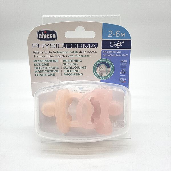 Chicco Physioforma Succhietto In Silicone 2 6 Mesi 2 Pezzi Set 2 6 Mesi Succhietto-image